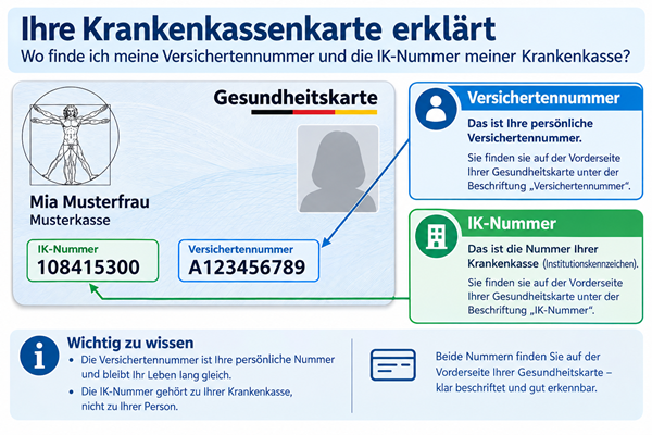 IK Nummer auf Krankenkassenkarte